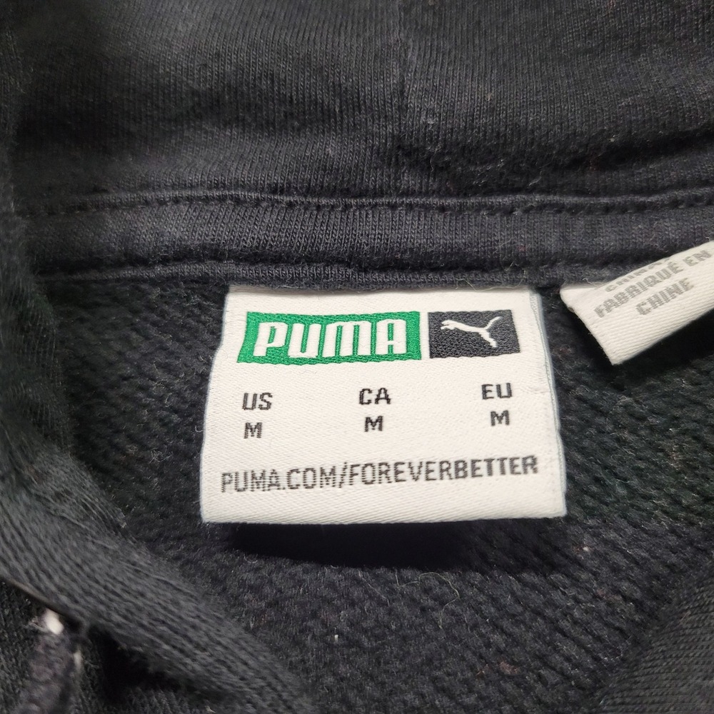 Puma‎ Japan Graphic Hoodie Mens Medium Black Snake Floral Tattoo Print Pullover - Picture 9 of 16